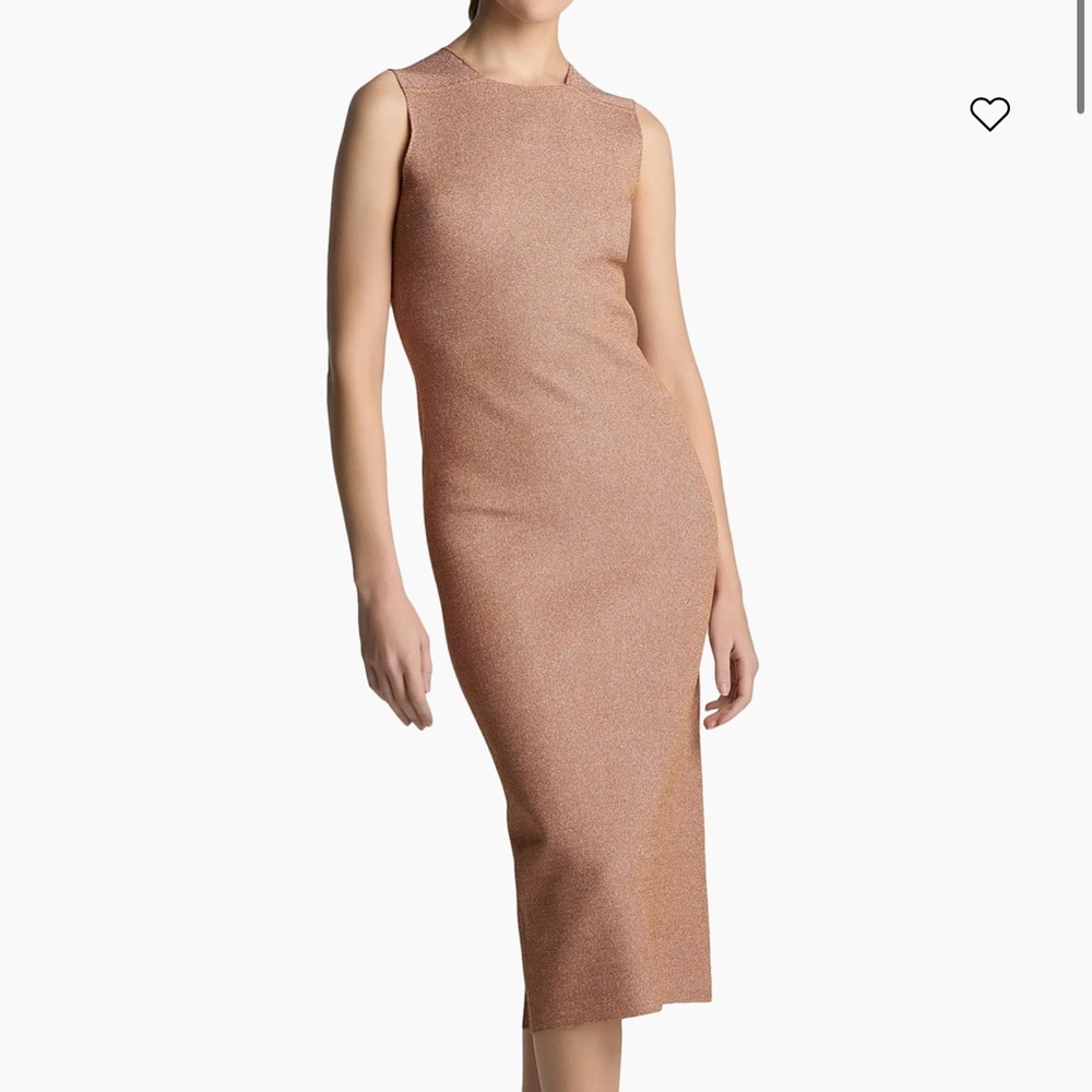 St. John Tan Midi Dress